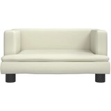  Dječja fotelja krem boja 60 x 40 x 30 cm umjetna koža | shoptok.hr