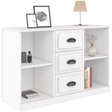  Komoda sjajna bijela 104,5x35,5x67,5 cm od konstruiranog drva | shoptok.hr