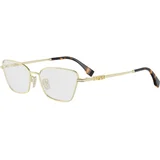 graphy Yellow Cat Eye Eyeglasses ONE SIZE (54) Zlata/Kristalna