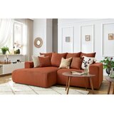 Bobochic Paris Narančasta baršunasti kutna garnitura Enjoy – | shoptok.hr