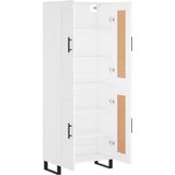  Visoka komoda bijela 69,5x34x180 cm konstruirano drvo Slike