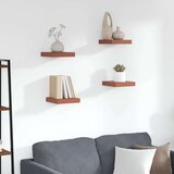  Polica na zidu 4 pcs Crvena 23 x 23 5 x 4 cm Konstruirano drvo | shoptok.hr
