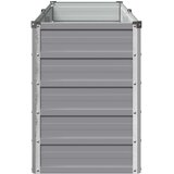  Povišeni vrtni krevet Siva 160 x 40 x 55 cm | shoptok.hr