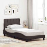  Posteljni okvir brez vzmetnice temno rjav 80x200 cm blago, (5000022810) | Shoptok.si