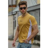 Madmext Men's Yellow T-Shirt 4542 Cene
