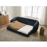 Bobochic Paris Temno modra raztegljiva sedežna garnitura iz šenilje 228 cm Neyo – | Shoptok.si