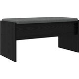  Klupa za hodnik s jastukom Crni hrast 83 x 38 x 40 cm | shoptok.hr