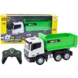 Lean Toys Daljinsko voden tovornjak prekucnik 1:18 zelene barve | Shoptok.si