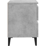  Nočna omarica 2 kosa betonsko siva 40x35x50 cm iverna plošča, (20624029) | Shoptok.si