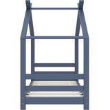  Okvir za dječji krevet od masivne borovine sivi 70 x 140 cm | shoptok.hr
