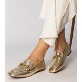 Gemre Golden elegant women's ballet flats with Serina embellishment | shoptok.hr