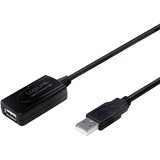 Logilink USB kabel USB 2.0 USB-A vtič\, USB-A vtičnica 15.00 m črna UA0145, (20425717) | Shoptok.si