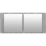  LED kupaonski ormarić s ogledalom siva boja hrasta 100x12x45 cm | Eponuda.ba