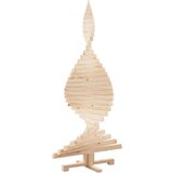 vidaXL Božična drevesa z stojalom Naravna 150 cm Trdna borovina | Shoptok.si