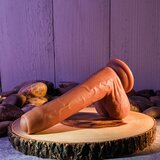 Evolved Peek A Boo Vibrating Dildo 8 Inch Dark | shoptok.hr