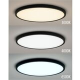  LED plafonsko svetlo LED/40W/230V 3000/4000/6500K, prečnik 50 cm, crno | Eponuda.com
