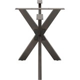  Noga blagovaonskog stola u obliku pauka crna 120x68x(72-73) cm čelik | shoptok.hr