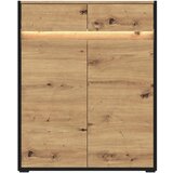 Möbelix Komoda Welcome, Barva Hrasta, Črna, Led | Shoptok.si