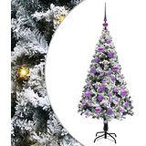 vidaXL Umestno božično drevo Zelena 120 cm PVC, jeklo in plastika | Shoptok.si
