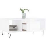  Stolić za kavu bijeli 90 x 50 x 36,5 cm od konstruiranog drva | shoptok.hr