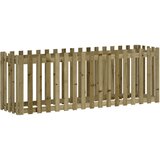 vidaXL Vrtna visoka greda z ograjico 200x50x70cm impregnirana borovina, (20981456) Cene