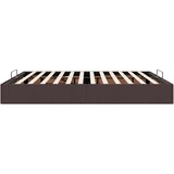 vidaXL Otomanski posteljni okvir brez vzmetnice temno rjava 180x200 cm | Shoptok.si