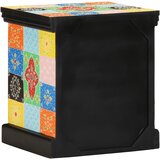  Noćni ormarić višebojni 40x35x45 cm masivno drvo mango | shoptok.hr