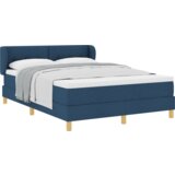 Box spring krevet s madracem plave boje 160x200 cm tkanina | shoptok.hr