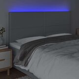  Posteljno vzglavje svetlo sivo 180x5x118/128 cm blago, (20933273) | Shoptok.si