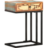 vidaXL Bočni stolić U-oblika 45 x 30 x 61 cm masivno obnovljeno drvo | shoptok.hr