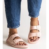 Big Star Beige slides with fur Adelma | Shoptok.si