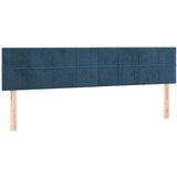  Box spring postelja z vzmetnico temno modra 200x200 cm žamet, (20901058) | Shoptok.si