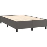  Box spring postelja z vzmetnico siv 120x200 cm umetno usnje, (20900917) | Shoptok.si