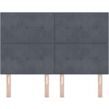  Naslon za glavu s gumbima Tamno siva 160 cm Baršun | shoptok.hr