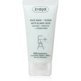Ziaja Face Mask + Scrub with Elagic Acid piling maska 55 ml | Shoptok.si