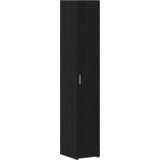 vidaXL tanek shranjevalni kabinet črni hrast 30x42.5x225 cm inženirski les | Shoptok.si