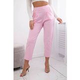 Kesi New Punto Trousers with Chain Light Pink Cijene