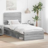  Konstrukcija postelje z vzglavjem Siva Sonoma 90 x 200 cm, (5000121035) | Shoptok.si