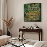  Slika - Claude Monet – Bridge over a Pond of Water Lilies 60x60 U crnom drvenom okviru | shoptok.hr