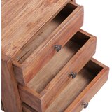  Noćni ormarić s 3 ladice 35x25x35 cm masivno drvo mahagonija | Eponuda.ba