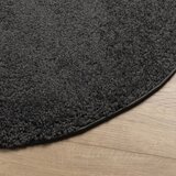  Čupavi tepih PAMPLONA s visokim vlaknima antracit Ø 80 cm | shoptok.hr