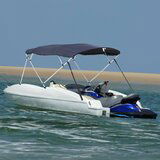 vidaXL Bimini tenda s 4 loki in stranicami 243x(170-182)x137 cm, (21233579) | Shoptok.si