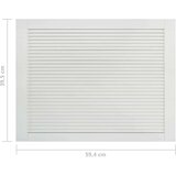  Vrata za omarico z letvicami 4 kosi bela 39,5x59,4 cm borovina, (21413050) | Shoptok.si