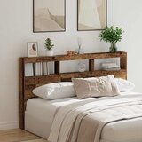 Ormarić za uzglavlje s LED svjetlima staro drvo 180x17x102 cm | Eponuda.ba