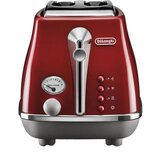DeLonghi Toster ICONA CAPITALS rdeč z 2 režama in 900 W, (5000118909) | Shoptok.si