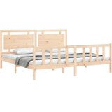  Okvir kreveta s uzglavljem 180 x 200 cm od masivnog drva | Eponuda.com
