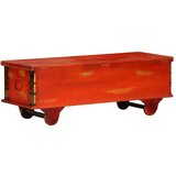  Kutija za pohranu crvena 110x40x40 cm masivno bagremovo drvo | shoptok.hr