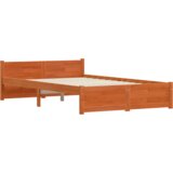  Konstrukcija postelje Voščeno rjava 120 x 200 cm Trdna borovina | Shoptok.si