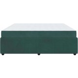 vidaXL Okvir kreveta s madracem Tamnozelena 200 x 200 cm Baršun | shoptok.hr