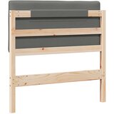  Tapecirani uzglavlje s uzglavljem Smeđa i svijetlosiva 100 cm | shoptok.hr